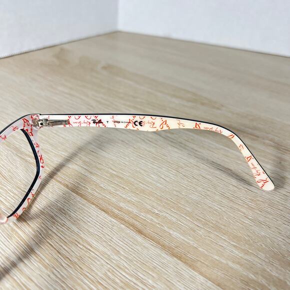 Ray-Ban RB5228 5014 Eyeglasses Black White and Red 50-17-140 Frames Only